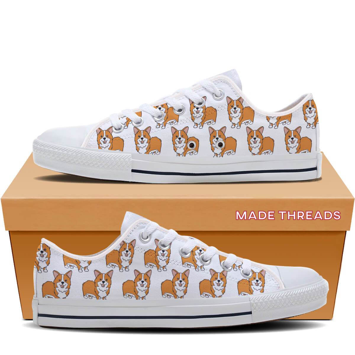 Women Corgi Sushi Slip On Lightweight Canvas Upper Sneakers Shoes Casual Women Corgi Sushi Slip On Lightweight Canvas Upper Sneakers Shoes Casual