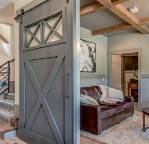 barn door in living room