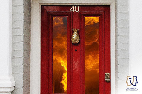 Fire Rated Door Made Of Non-flammable Materials