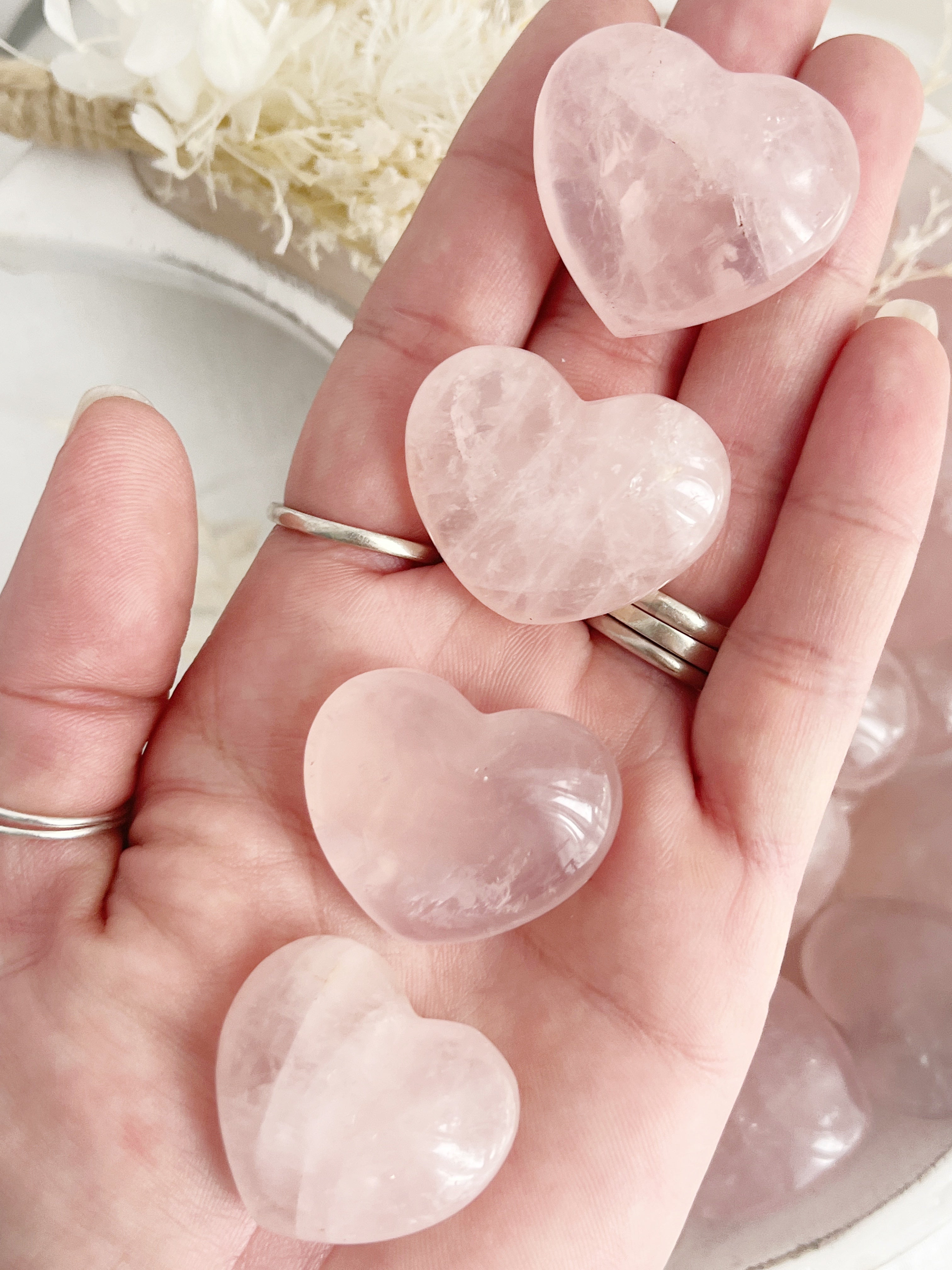 ROSE QUARTZ MINI HEART || 121221 INTUITIVELY CHOSEN