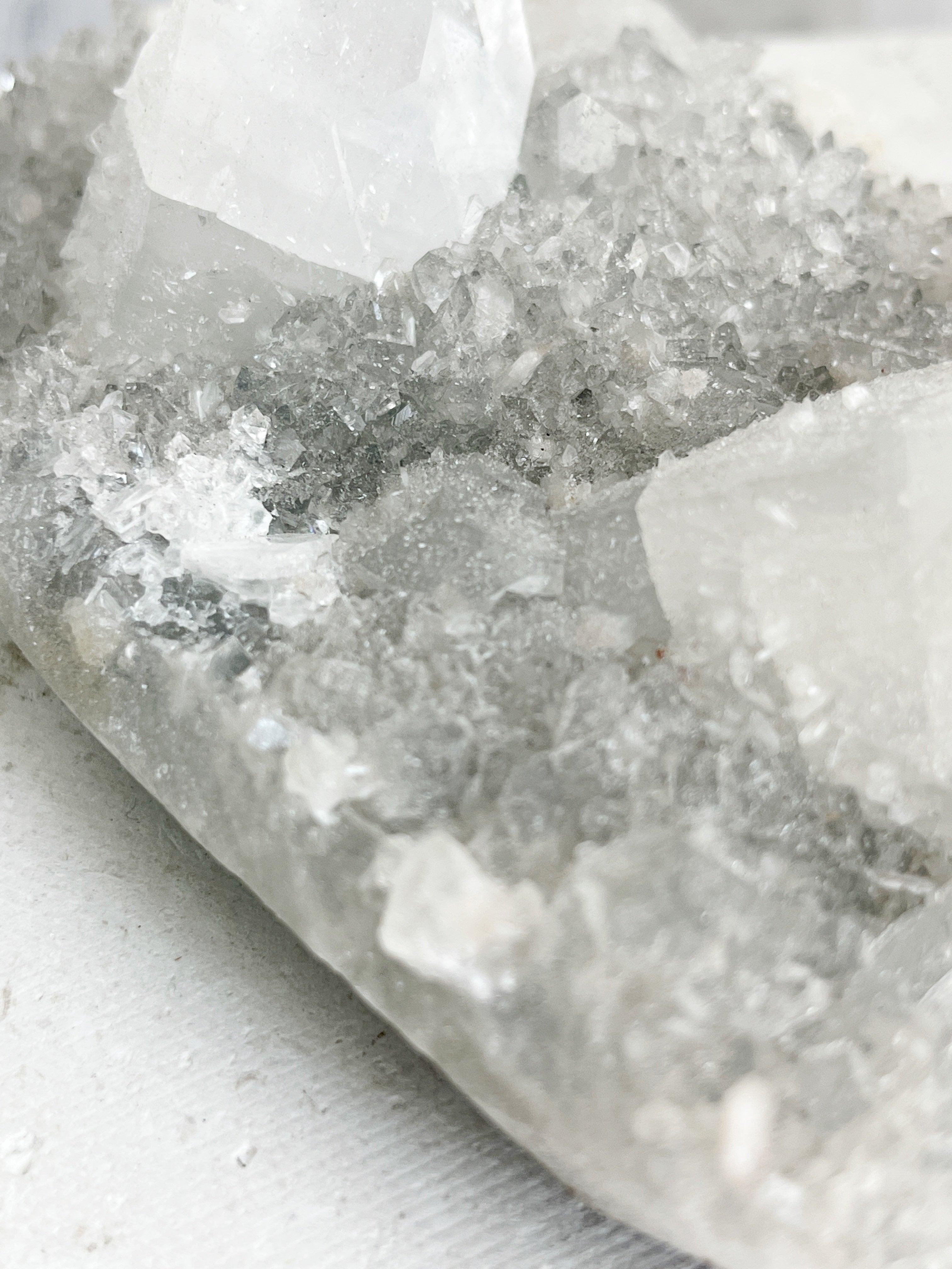 APOPHYLLITE, STILBITE + CHALCEDONY CLUSTER || 20821