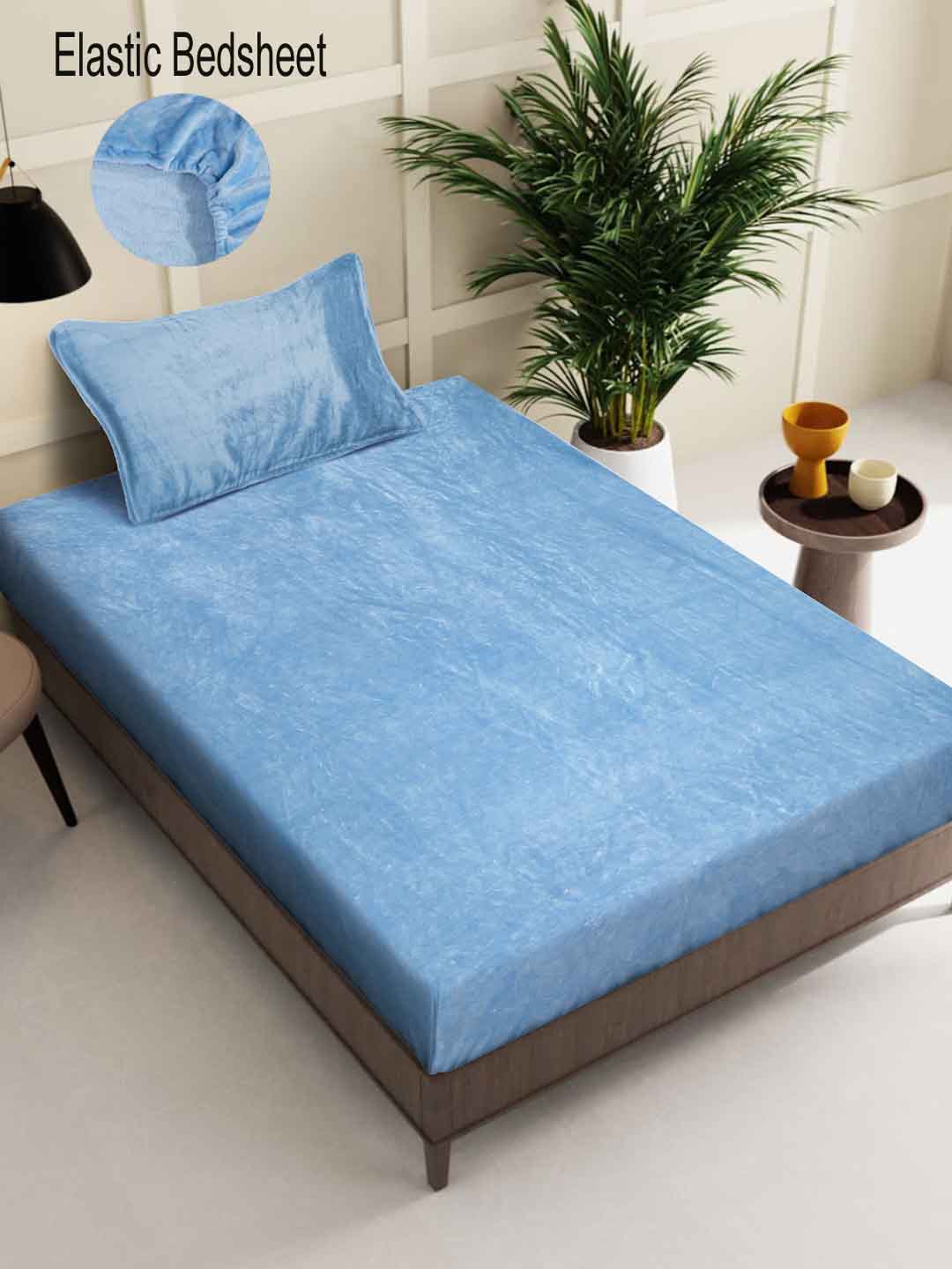 Single bed sheet shop with pillow cover