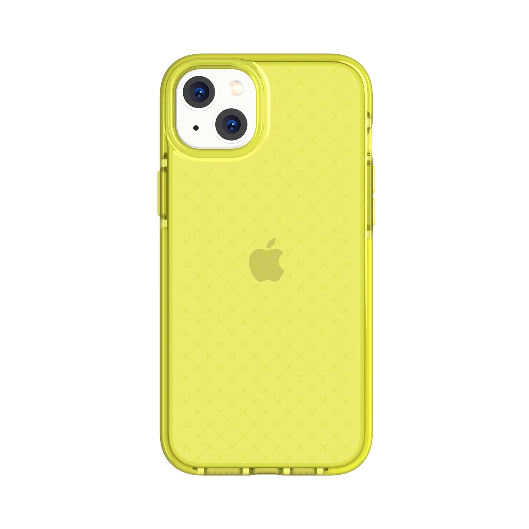 Tech21 EvoCheck - Apple iPhone 14 Plus Case - Acid Yellow