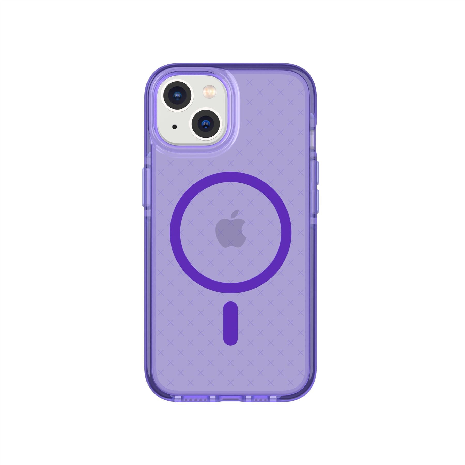 Tech21 EvoCheck - Apple iPhone 14 Case MagSafe Compatible - Wondrous Purple