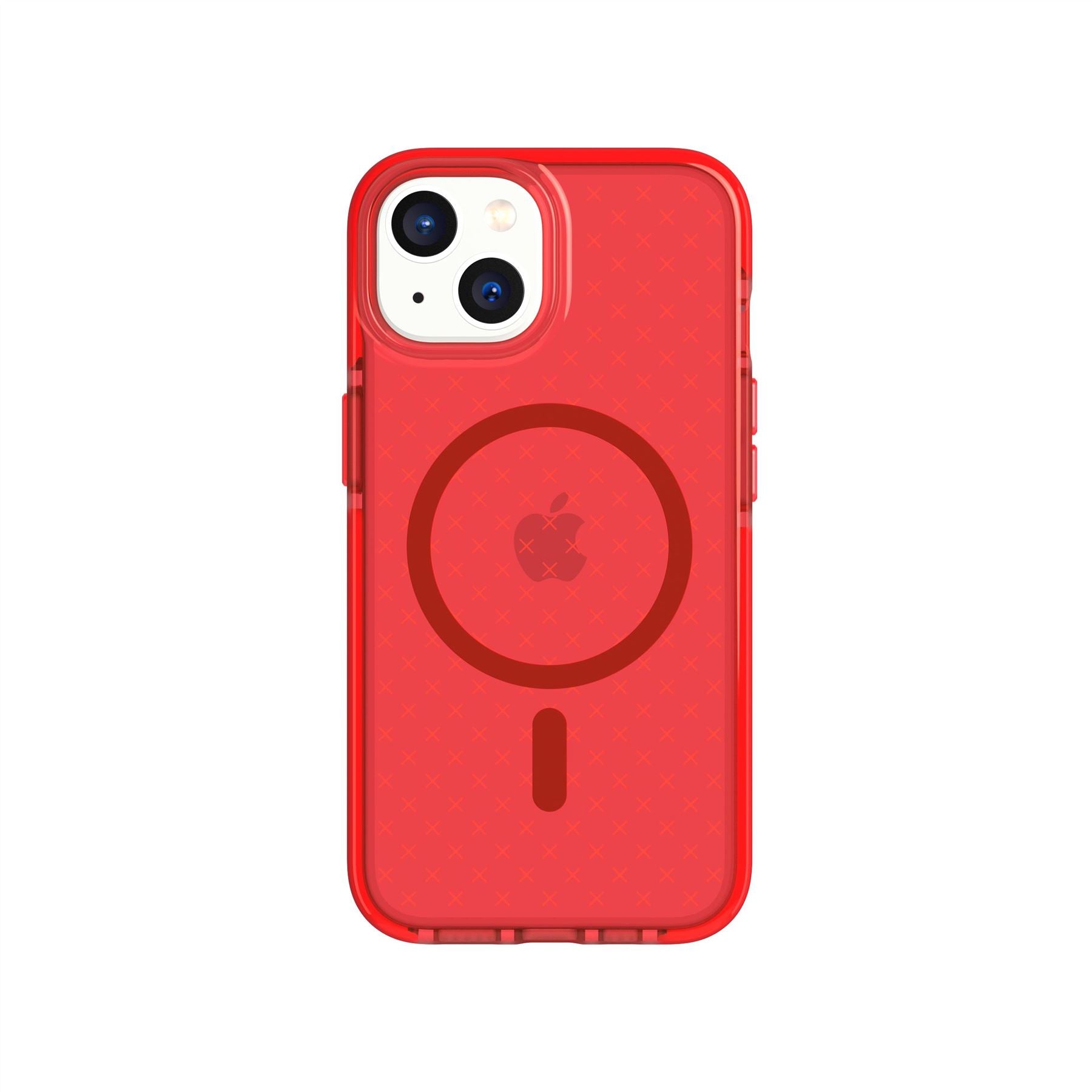 Tech21 EvoCheck - Apple iPhone 14 Case MagSafe Compatible - Red