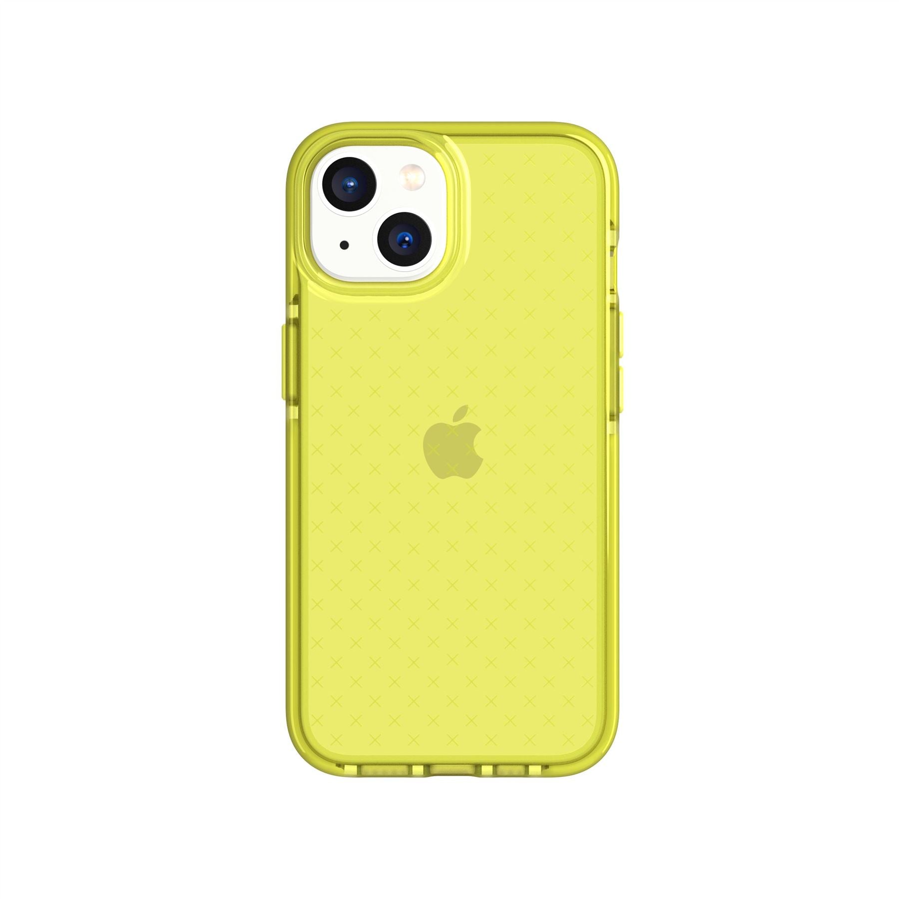 Tech21 EvoCheck - Apple iPhone 14 Case - Acid Yellow