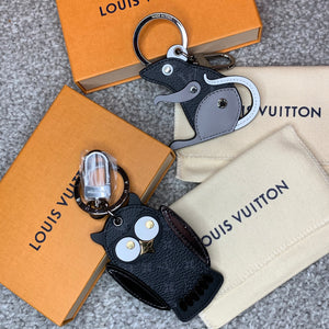 LOUIS VUITTON Calfskin Monogram Vuittonite Rat Bag Charm Key