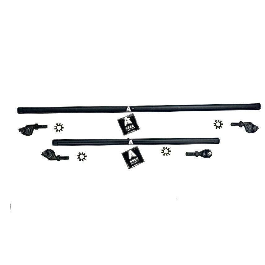 KIT150 - Jeep Wrangler JK - 1 Ton Steering Kit - BLK Aluminum - Apex Chassis