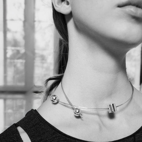 925 Silver Necklace ARCO by Afra&Tobia Scarpa for San Lorenzo