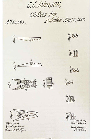 Clothes Pin sketches by D.M. Smith