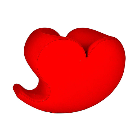 red Soft Heart by Ron Arad,  Moroso 1991