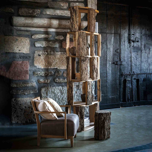 Wood bookcase by Riva 1920 on sale on Design Italy
