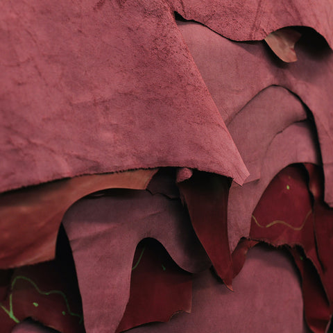 Burgundy leather pieces - Design Italy