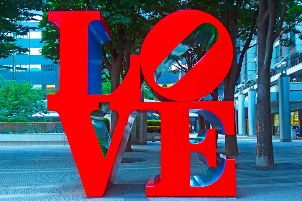 LOVE art installation in Japan by Robert Indiana