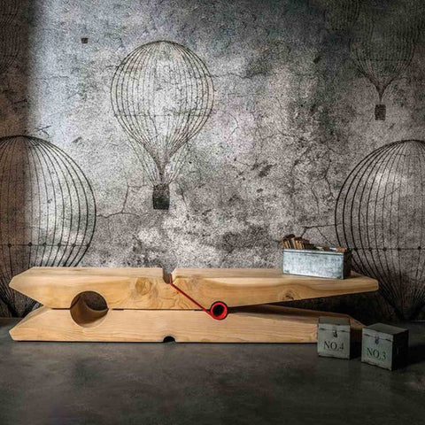 Wood Bench Molletta by Riva 1920 on sale on Design Italy