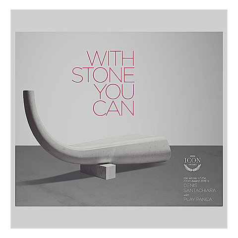 Denis Santachiara; Play Panca; Icon Award 2016; sound bench in Carrara marble