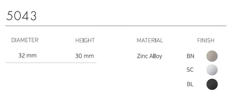 5043 Magnetic Doorstop Specifications