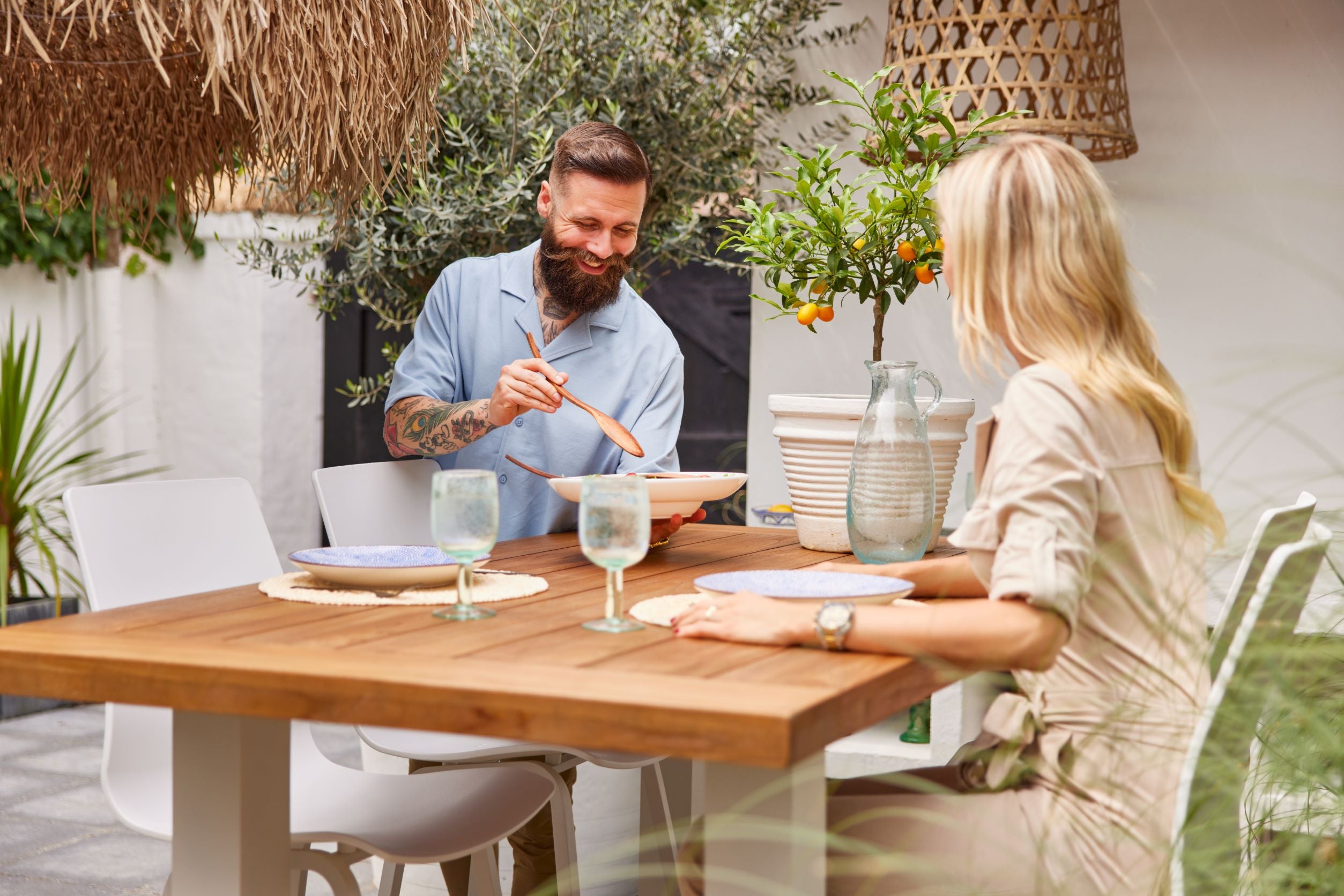 Hoge barstoelen voor buiten