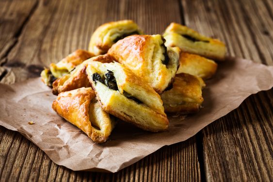 Spinach and Ricotta Filo Triangles