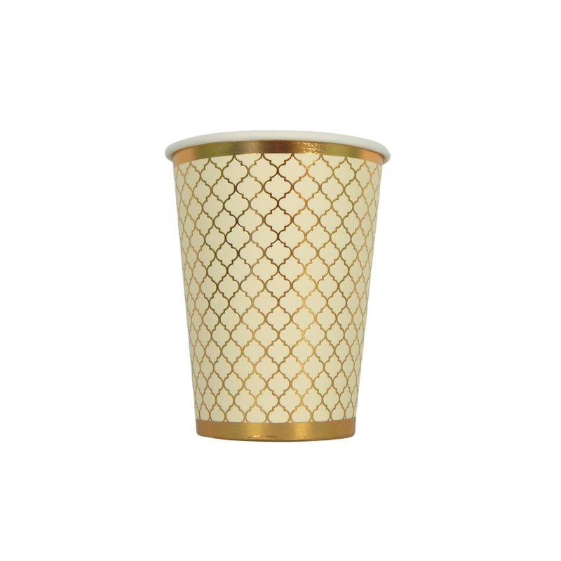 Moroccan Ivory Party Cups - 10 pack