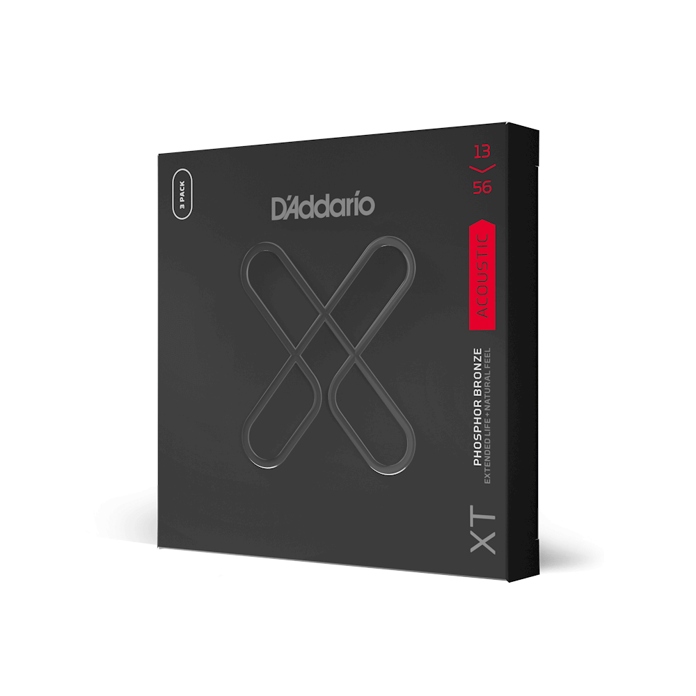 D'Addario 13-56 Medium Coated Acoustic Guitar Strings 3-Pack