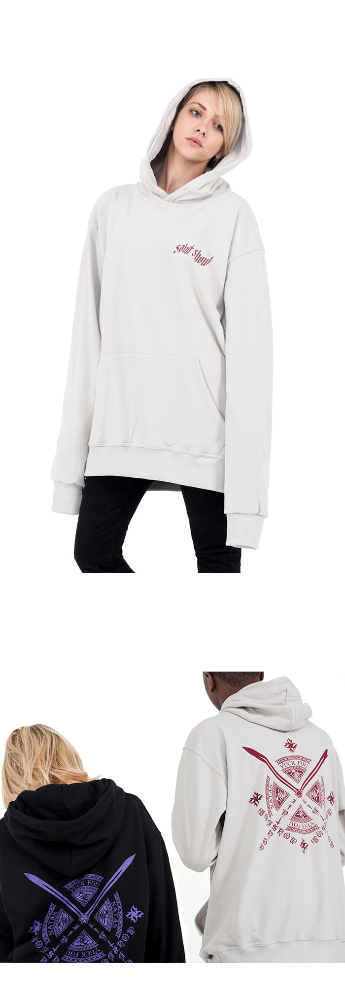 ESSENTIAL PULLOVER HOODIE - ECRU