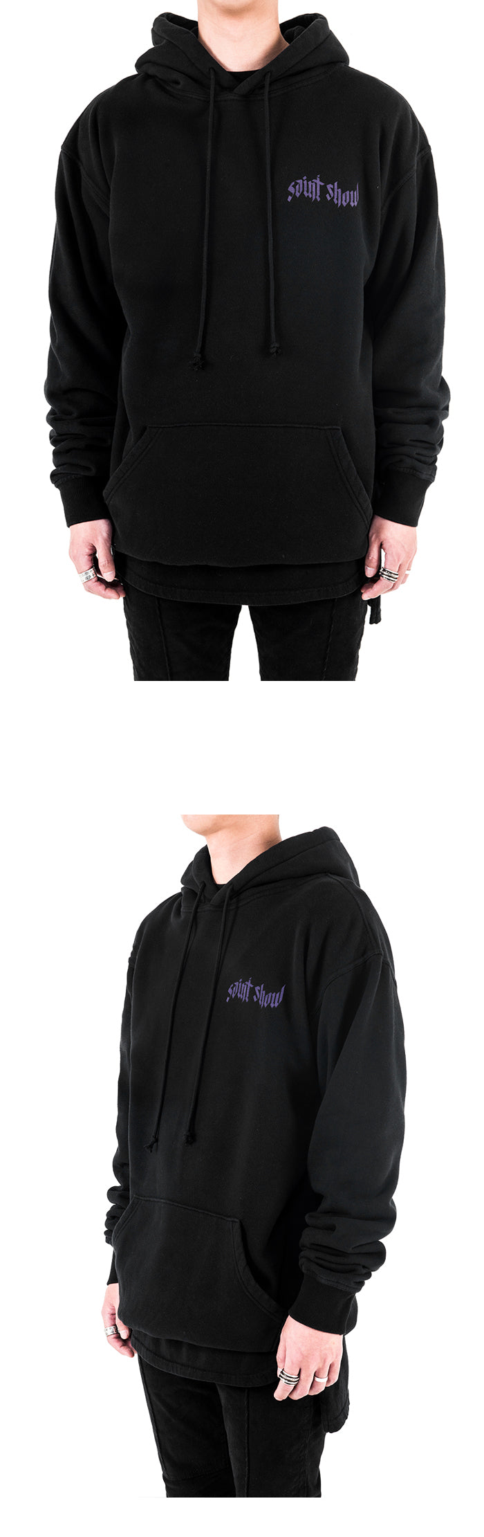 ESSENTIAL PULLOVER HOODIE - BLACK