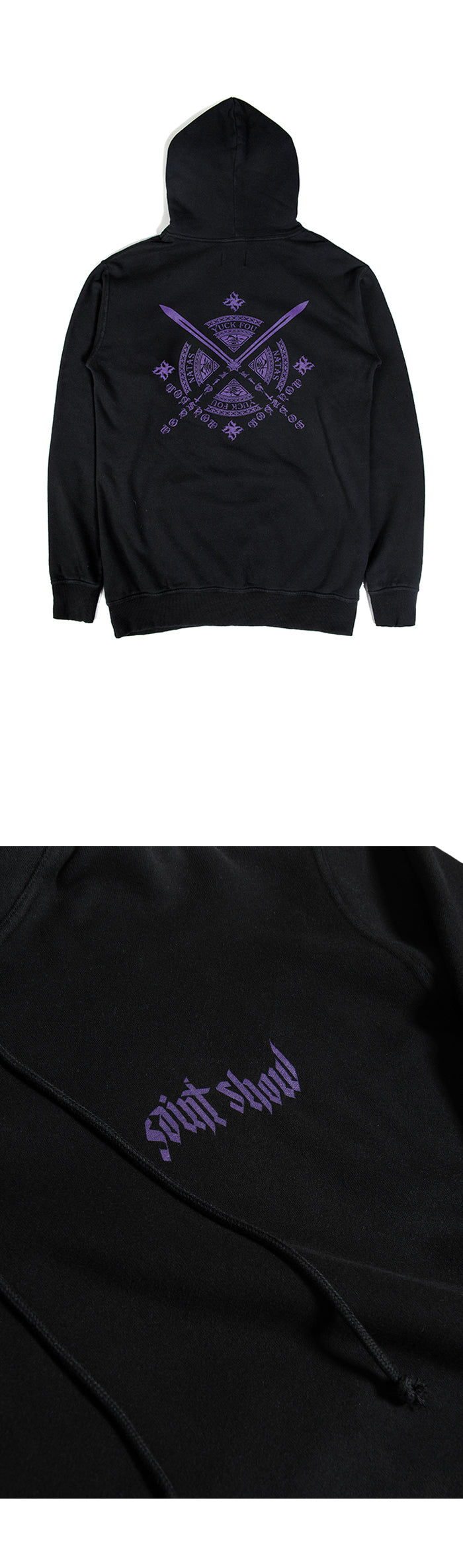 ESSENTIAL PULLOVER HOODIE - BLACK