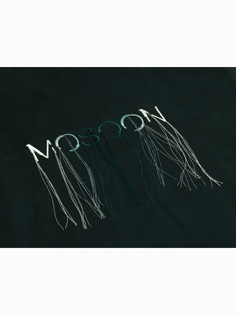 OVERSIZE MOSOON-EMBROIDERED HOODIE · GREEN