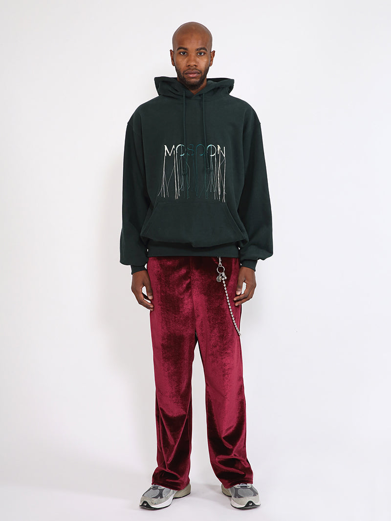 OVERSIZE MOSOON-EMBROIDERED HOODIE · GREEN