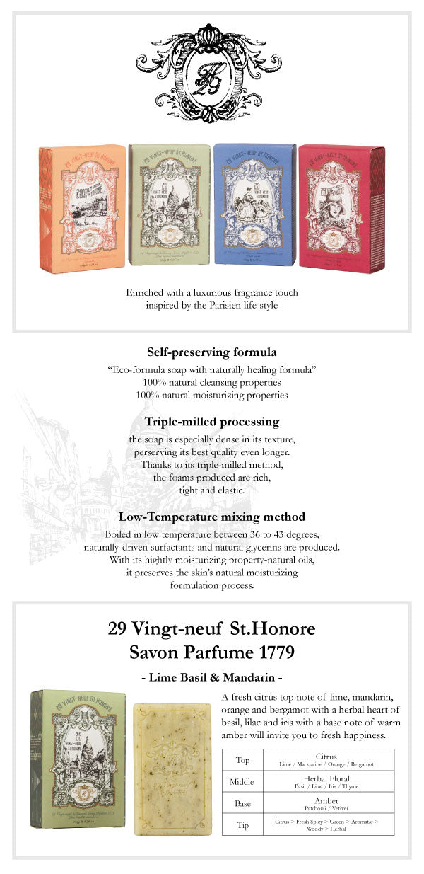 29 Vingt-Neuf St. Honore Lime Basil & Mandarin