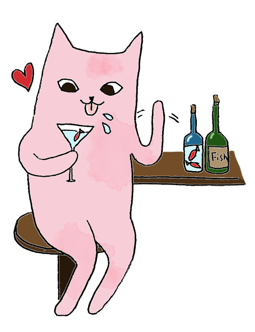 pinkcat-drinking