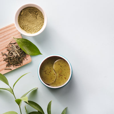 Green Tea Eye Patch and Green Tea Powder