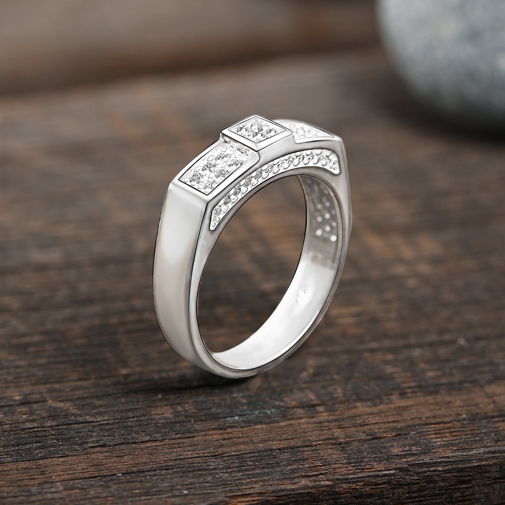 Shop LC Spinner Ring for Women - Spinning Anxiety Ring for Men - Wedding  Band 925 Sterling Silver Platinum Plated Celtic Statement Boho Jewelry  Stress