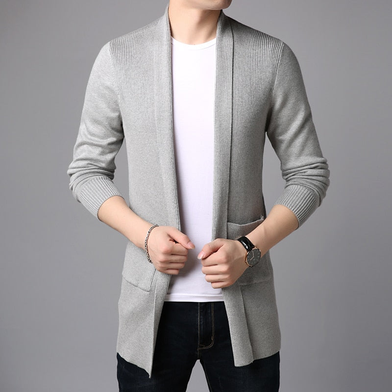 2020 New Fashion For Mens Cardigan Long Slim Fit – KazellShop