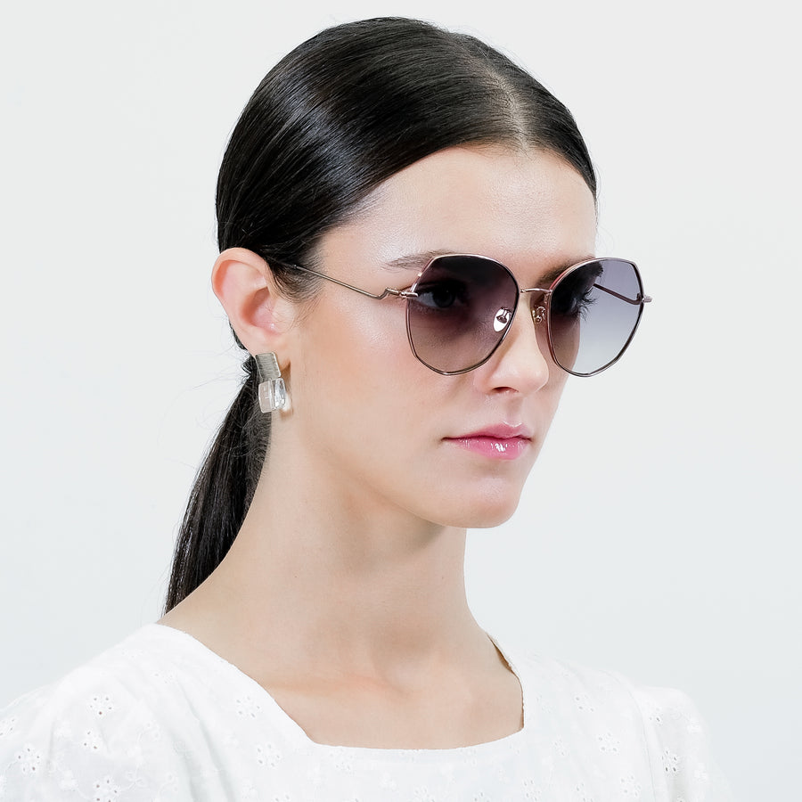Heptagon Sunglasses with Gradient Lenses | JILLSTUART Eyewear PHYLLIS