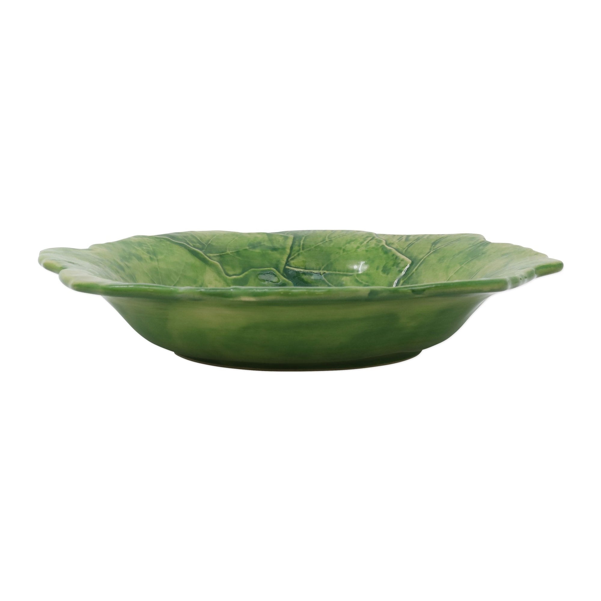 Foglia Stone Green Pasta Bowl