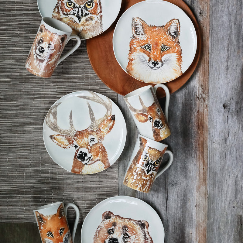 Into the Woods Fox Salad Plate - VIETRI Outlet