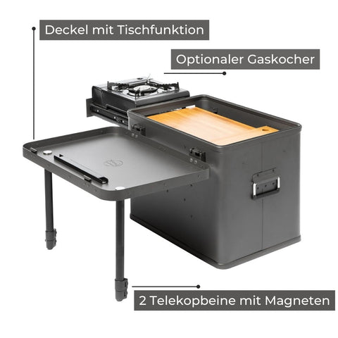 LAYZEE Box Classic - Küchenbox für unterwegs - Good Camper-Showroom & Onlineshop für Dachzelte HH
