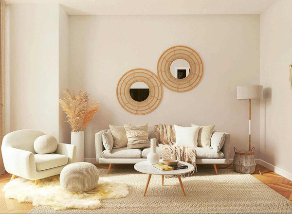 Living room with neutral colors