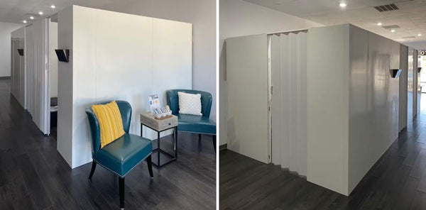 Private consultation rooms in a clinic