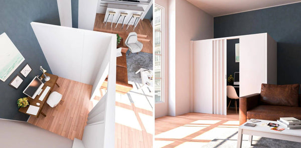 Partition dividers creates privacy rooms