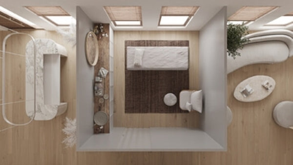 Privacy room created by modular walls