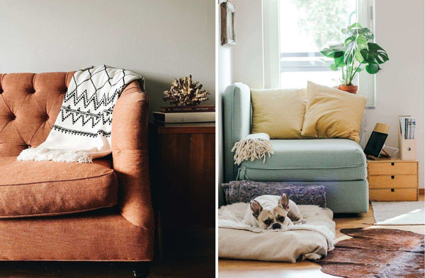 couches with textured patterns