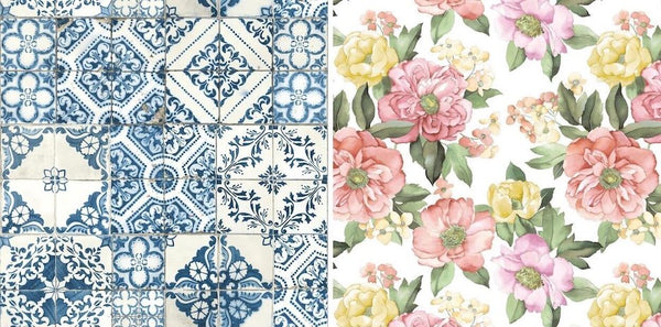 Soothing peel and stick wallpaper examples