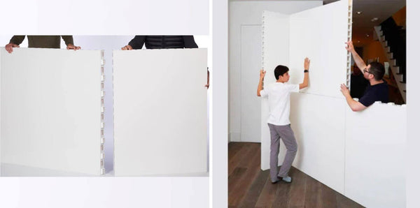 Modular walls assemble with ease