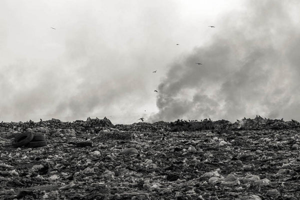 Waste field in grey