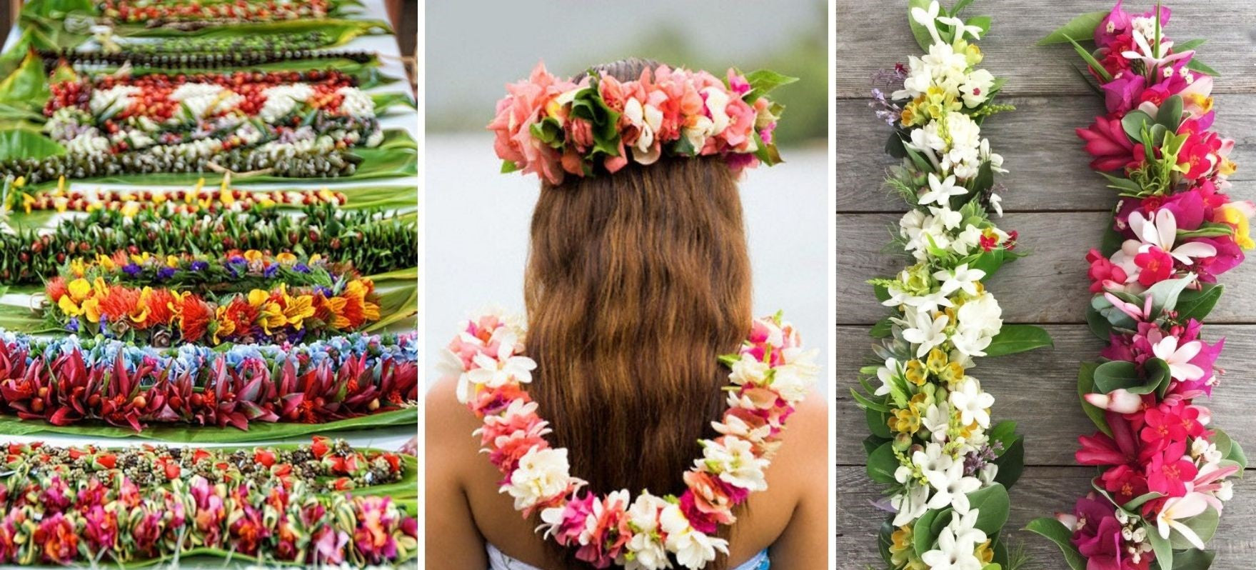 tahitianische Leis Blumenkränze