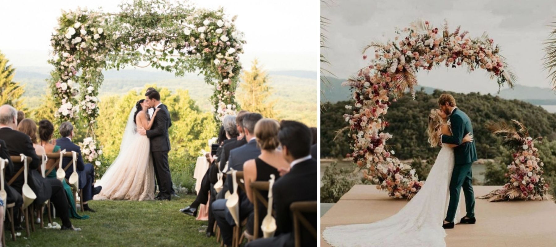 arche de fleurs cérémonie mariage
