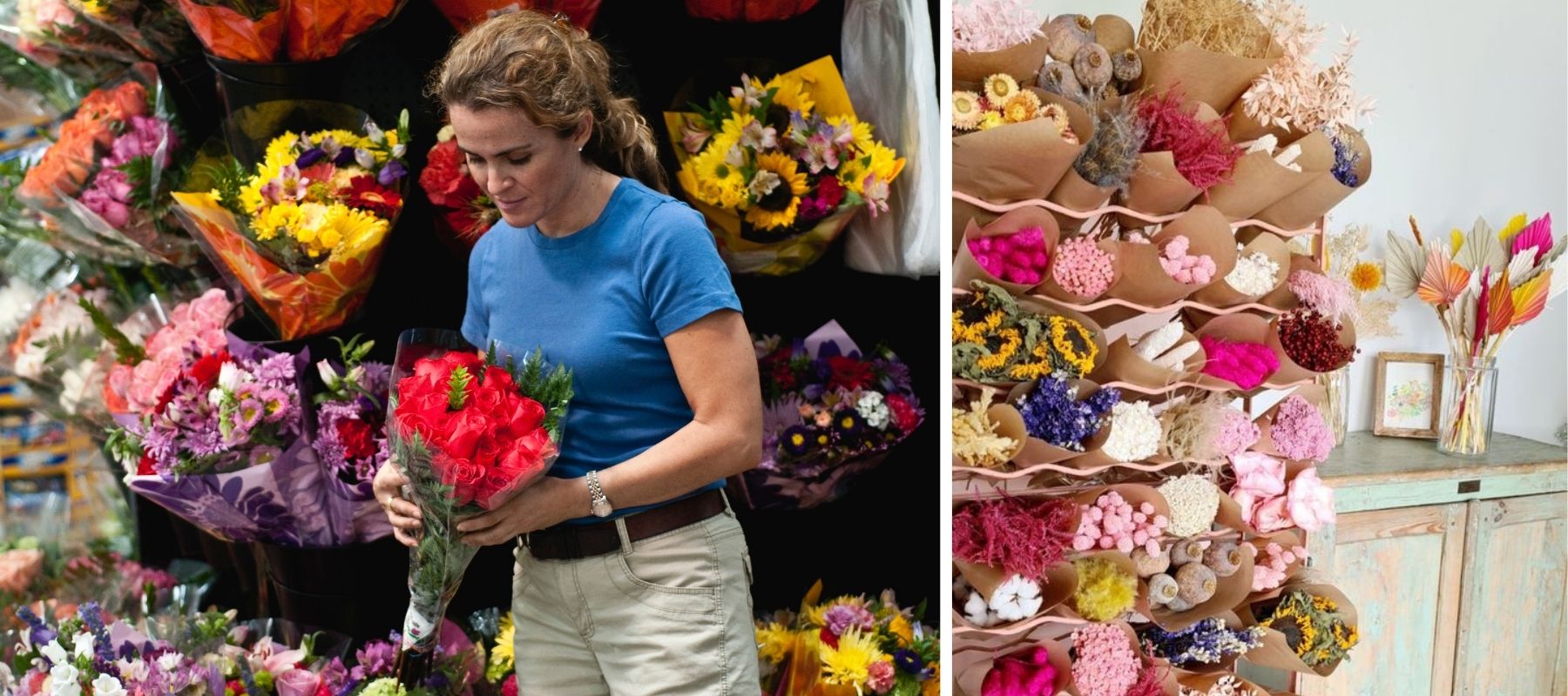 fleurs séchées en vrac